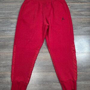 Jordan Retro 11 Hybrid Sweatpants Men's-XL Tapered Fleece Joggers Red 908364-687